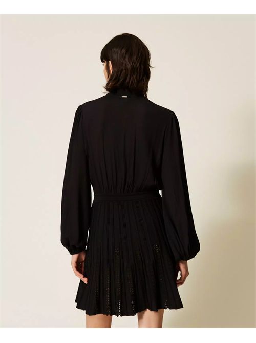 Abito corto con gonna in maglia TWINSET | TP3081/00006